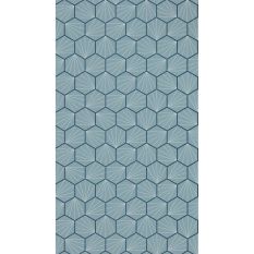 Aikyo Geometric Wallpaper 111920 by Scion in Coast Blue