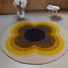 Sunflower Rugs 60006 in Yellow by Orla Kiely