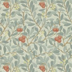 Arbutus Wallpaper 210407 by Morris & Co in Blue Pink