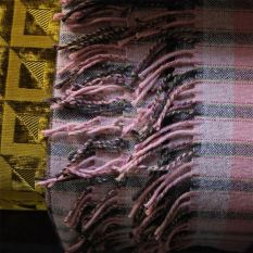 Marjorelle Rose Wool Silk Throw By Designers Guild