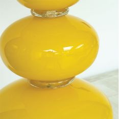 Aragoa Crystal Glass Lamp by William Yeoward in Citron Yellow