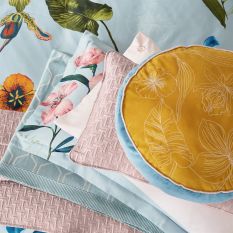 New Hampton Cushion by Ted Baker in Delphinium Yellow