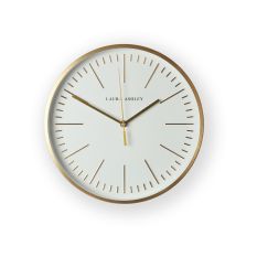 Glenn Contemporary Metal Clock 115784 by Laura Ashley in Gold