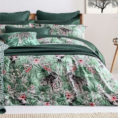 Kingdom Tiger Cushion by Ted Baker in Sage Green