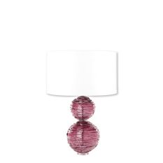 Alfie Crystal Glass Lamp by William Yeoward in Gold Ruby