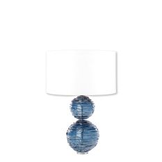 Alfie Crystal Glass Lamp by William Yeoward in Midnight Blue