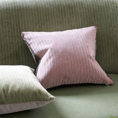 Designers Guild Cassia Cord Velvet Cushion in Rose Pink