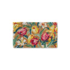 Tulips Doormat 082218 by Laura Ashley in China Blue