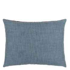 Almacan Stripe Cushion by William Yeoward in Spice Red