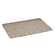 Washable Cotton-Rich Doormat in Light Beige