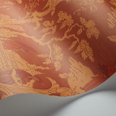Chinese Toile Wallpaper 100 8041 by Cole & Son in Red