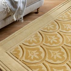 Catarina 080806 Wool Rug by Laura Ashley in Gold