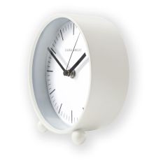 Twyford Small Bedside Clock 115776 by Laura Ashley in Ivory White
