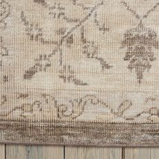 Aldora ALD09 Traditional Bordered Rugs in Sand Beige by Nourison