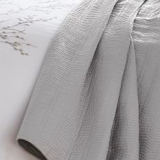 Alton Quilted Throw by Laura Ashley in Silver Grey