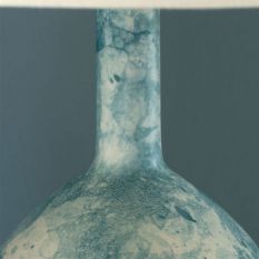 Laurita Ceramic Lamp by William Yeoward in Peacock Blue