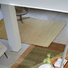 Saraille Plain Ombre Rug by Designers Guild in Ochre Yellow