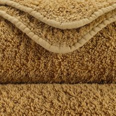 Super Pile Plain Bathroom Towels by Designer Abyss & Habidecor in 840 Gold