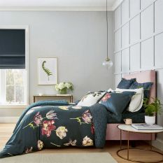 Tulipomania Designer Bedding and Pillowcase By Sanderson in Ink