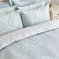 Josette Cotton Bedding Set by Laura Ashley in Duckegg Blue