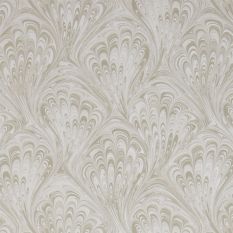 Pavone Wallpaper W0095 05 by Clarke and Clarke in Taupe Gilver
