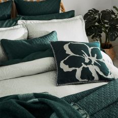 Lemongrass Jaquard Bedding by Ted Baker in Sage Green
