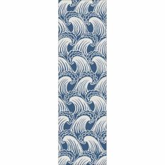 Ride The Wave Runner Rugs in 125608 Denim Blue Wool by Scion