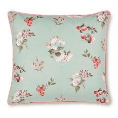 Rosemore Floral Cushion by Laura Ashley in Sage Green