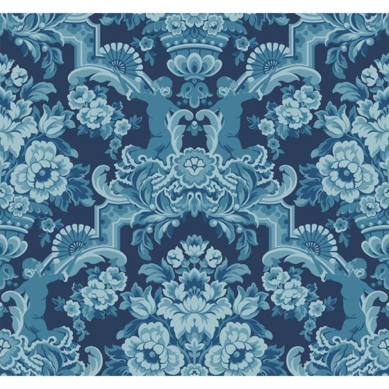 Lola Wallpaper 13041 by Cole & Son in China Blue