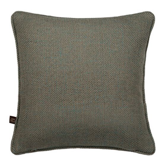 Hadley Textured Jacquard Cushion in Green