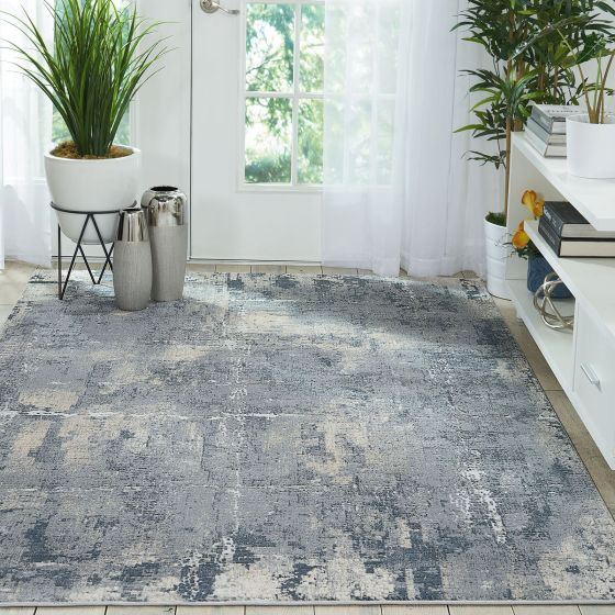 Rustic Textures Rugs RUS06 in GRYBG