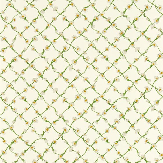 Daisy Trellis Wallpaper 113043 by Harlequin X Sophie Robinson in Emerald Pearl