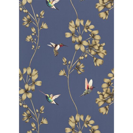 Amazilia Floral 111059 Wallpaper by Harlequin in Indigo Blue