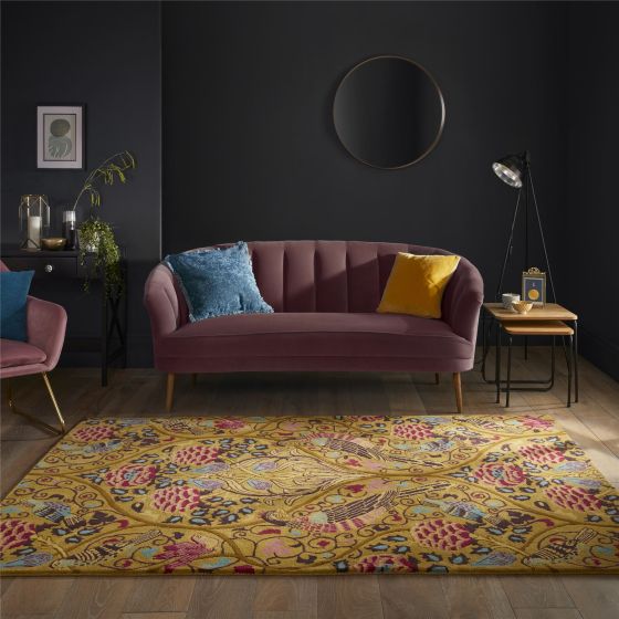 Seasons By May Wool Rug 128906 by Morris & Co in Saffron