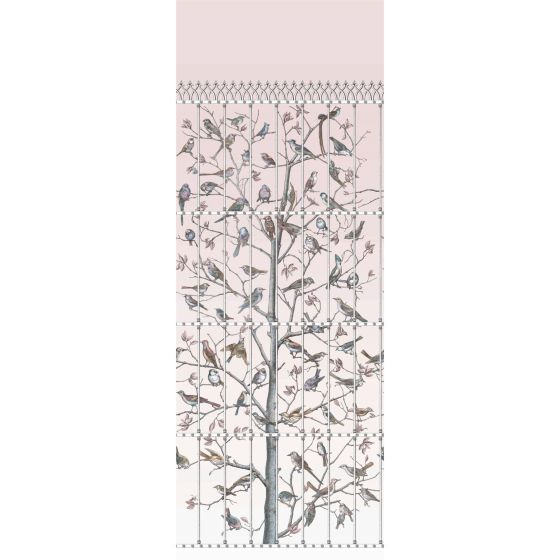 Uccelli Wallpaper Panel 11022 by Cole & Son in Ballet Slipper