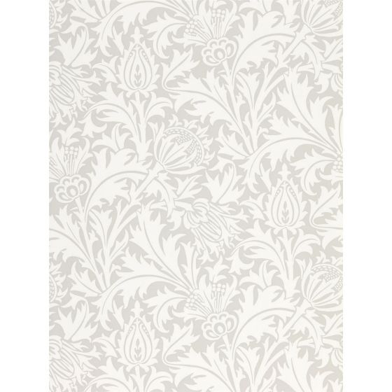 Pure Thistle Wallpaper 216551 by Morris & Co in Pebble Grey