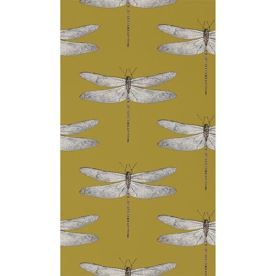 Demoiselle Wallpaper 111244 by Harlequin in Ochre Grape Purple