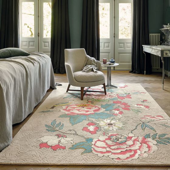 Paeonia Blush Rugs 37902 by Wedgwood