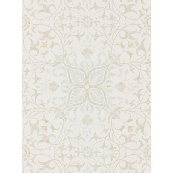 Pure Net Ceiling Wallpaper 216038 by Morris & Co in Cream Eggshell