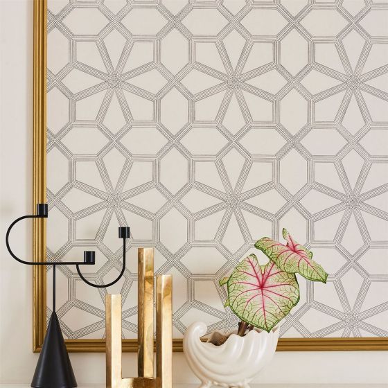 Wolsey Stars Wallpaper 16036 by Cole & Son in Cream White