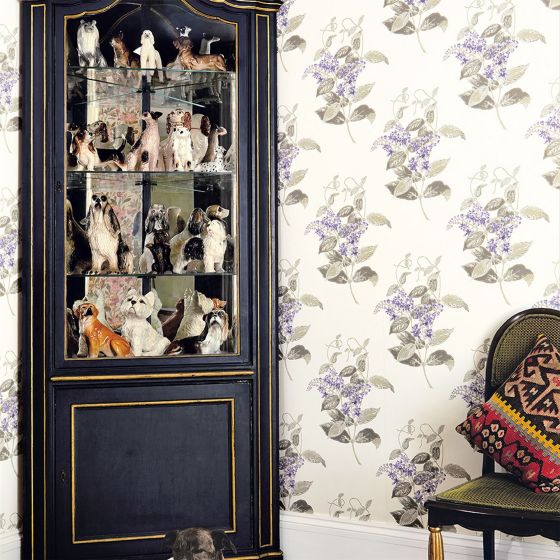 Madras Violet Wallpaper 100 12057 by Cole & Son in Violet Grey