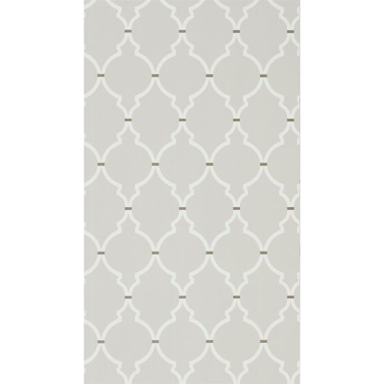 Empire Trellis Wallpaper 216335 by Sanderson in Silver Calico