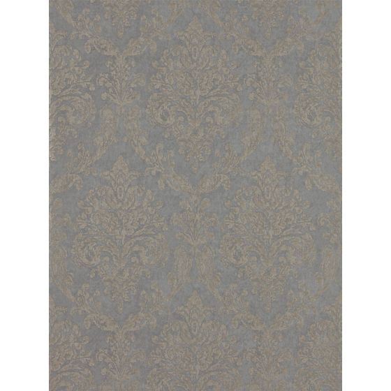 Riverside Damask Wallpaper 216290 by Sanderson in Mole Copper Brown