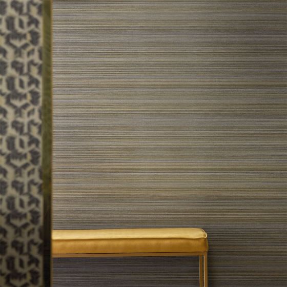 Spun Silk Wallpaper 312897 by Zoffany in Antique Bronze