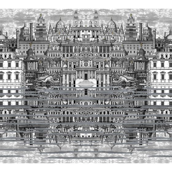 Riflesso Wallpaper 20040 by Cole & Son in Black White