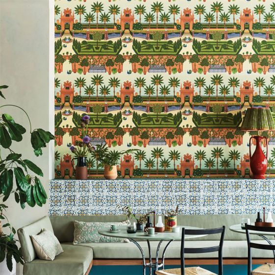 Alcazar Gardens Wallpaper 117 7020 by Cole & Son in Multi Colour