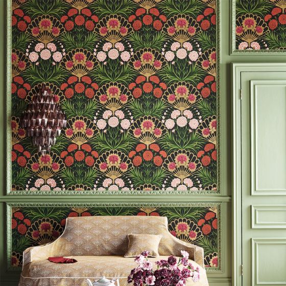 Flamenco Fan Wallpaper 14043 by Cole & Son in Cerise