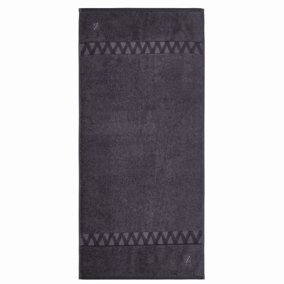 Kanoko Organic Cotton Towels by Zoffany in Bone Black