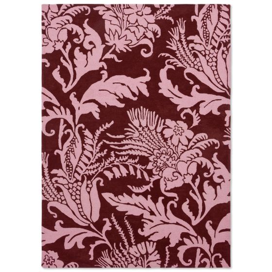 Baroque 162902 Wool Rugs by Ted Baker in Pink