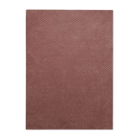 Folia Carved Wool Rugs 38902 by Wedgwood in Mink Brown